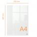 Nobo A4 Transparent Acrylic Mini Whiteboard Desktop Notepad 1915611 NB62101