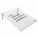 Nobo A4 Transparent Acrylic Mini Whiteboard Slanted Desktop 1915612 NB62102