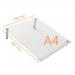 Nobo A4 Transparent Acrylic Mini Whiteboard Slanted Desktop 1915612 NB62102