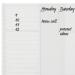 Nobo A4 Transparent Acrylic Mini Whiteboard Weekly Desktop 1915614 NB62104