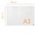 Nobo A3 Transparent Acrylic Mini Whiteboard Weekly Desktop 1915615 NB62105