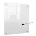 Nobo Transparent Acrylic Mini Whiteboard Wall Mount 450x450mm 1915620 NB62110