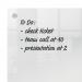 Nobo Transparent Acrylic Mini Whiteboard Wall Mount 450x450mm 1915620 NB62110