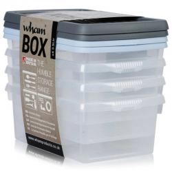 Cheap Stationery Supply of Wham Clear 4.01 Box & Lid Set 3.5 Litre Pack 4s Office Statationery