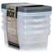 Wham Clear 4.01 Box & Lid Set 3.5 Litre Pack 4s NWT4713