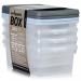 Wham Clear 4.01 Box & Lid Set 3.5 Litre Pack 4s NWT4713