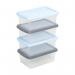 Wham Clear 4.01 Box & Lid Set 3.5 Litre Pack 4s NWT4713