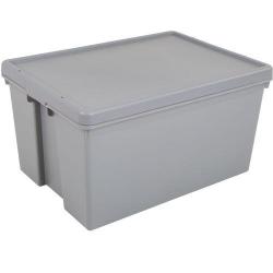 Cheap Stationery Supply of Wham Bam Grey Heavy Duty Storage Box 62 Litre Office Statationery