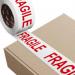 Fragile White & Red Packaging Tape Rolls 50mmx66m NWT762