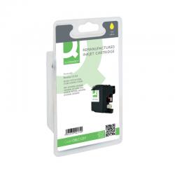 Cheap Stationery Supply of Q-Connect Brother Remanufactured Yellow Inkjet Cartridge LC123Y OBLC123Y Office Statationery