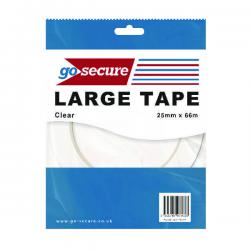 Cheap Stationery Supply of GoSecure Large Tape 25mmx66m Clear (Pack of 24) PB02299 PB02299 Office Statationery
