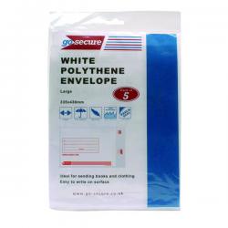 Cheap Stationery Supply of Go Secure Extra Strong Polythene Envelopes 345x430mm (Pack of 50) PB08229 PB08229 Office Statationery