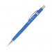 This picture features a set of 12 Pentel Mechanical Pencils, with blue barrels and a medium 0.7mm lead size. The P200 Automatic Pencil design is visible, as well as the P207 model number and PE04025 label.