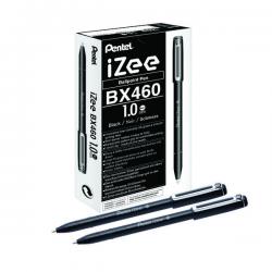 Cheap Stationery Supply of Pentel iZee Ballpoint Pen 1.0mm Black (Pack of 12) BX460-A PE04133 Office Statationery