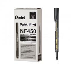 Cheap Stationery Supply of Pentel Permanent Marker Fine Black (Pack of 12) NF450-A PE04284 Office Statationery