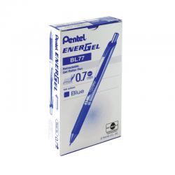 Cheap Stationery Supply of Pentel EnerGel Xm Retractable Gel Pen Medium Blue (Pack of 12) BL77-C PE07125 Office Statationery