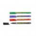 Pentel Permanent Marker Fine Assorted (Pack of 4) YNF4504-M PE11337