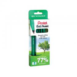 Cheap Stationery Supply of Pentel Ball Rollerball Pens 2x Blue 2x Black (Pack of 4) YR50/RCY/4M PE11956 Office Statationery