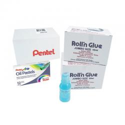 Cheap Stationery Supply of Pentel Roll n Glue Class Pack (Pack of 24) ER501/24CP PE13444 Office Statationery
