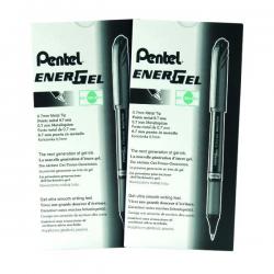 Cheap Stationery Supply of Pentel Energel Metal Tip Rollerball Blk 3For2 PE811474 Office Statationery