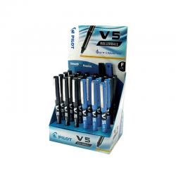 Cheap Stationery Supply of Pilot V5 Hi-Tecpoint Rollerball Display Blk/Blu (Pack of 24) 100502400 PI00624 Office Statationery
