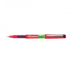 Cheap Stationery Supply of Pilot Greenball Begreen Rollerball Pen Medium Line Red (Pack of 10) 4902505345241 PI45272 Office Statationery