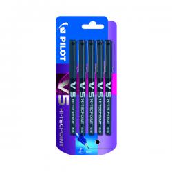 Cheap Stationery Supply of Pilot V5 Rollerball Pens Black (Pack of 5) 3131910541103 PI54110 Office Statationery