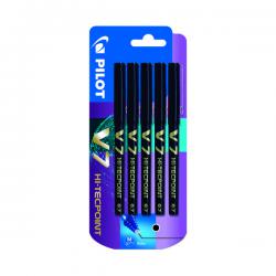 Cheap Stationery Supply of Pilot V7 Rollerball Pens Black (Pack of 5) 3131910546153 PI54615 Office Statationery