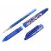 A photograph of Pilot Rollerball Pens Pilot FriXion Ball Erasable Rollerball Pen Broad Blue (12 Pack) would show twelve blue pens neatly lined up, each with a clear cap and a metal clip. The pens have a smooth, ergonomic barrel and a retractable rollerball tip, making them comfortable and easy to use. The blue ink is visible through the transparent barrel, allowing the user to see how much ink is left. These pens are perfect for writing, drawing, or taking notes, and the erasable feature adds an element of convenience for those who make mistakes or like to edit their work. Overall, the photograph captures a professional and high-quality set of pens.