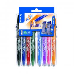 Cheap Stationery Supply of Pilot Set2Go FriXion Rollerball 07 Pens Assorted (Pack of 8) 3131910551591 PI55159 Office Statationery