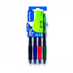 Cheap Stationery Supply of Pilot G-2 Set2Go Rollerball Pens Assorted (Pack of 4) 3131910551652 PI55165 Office Statationery