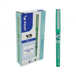 Cheap Stationery Supply of Pilot V5 Hi-Tecpoint Ultra Rollerball X Fine Green (Pack of 12) BXV504 PIV5GN Office Statationery