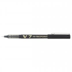 Cheap Stationery Supply of Pilot V7 Hi-Tecpoint Ultra Rollerball Pen Fine Black (Pack of 12) V701 PIV7BK Office Statationery