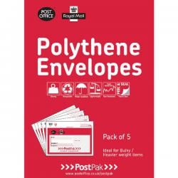 Cheap Stationery Supply of Polythene 460x430 Envelopes (Pack of 20) 101-3484 POF11406 Office Statationery