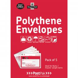 Cheap Stationery Supply of Polythene 240x320 Envelopes (Pack of 40) 101-3486 POF11408 Office Statationery