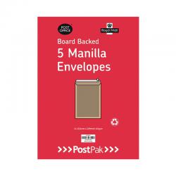 Cheap Stationery Supply of Envelopes C4 Peel & Seal Manilla 115Gsm Board Back (Pack of 5) POF27420 Office Statationery