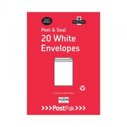 Cheap Stationery Supply of Postpak C4 Peel and Seal White 90gsm 10 Packs of 20 Envelopes 9730451 POF27421 Office Statationery
