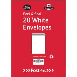 Cheap Stationery Supply of Postpak C5 Peel and Seal White 90gsm 10 Packs of 20 Envelopes 9730613 POF27423 Office Statationery