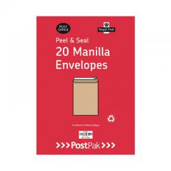 Cheap Stationery Supply of Postpak C5 Peel and Seal Manilla 115gsm 10 Packs of 20 Envelopes 9730695 POF27424 Office Statationery