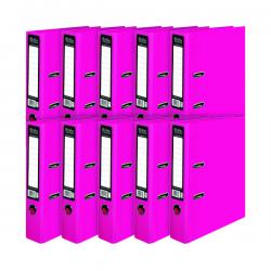 Cheap Stationery Supply of Pukka Brights Lever Arch File A4 Pink (Pack of 10) BR-7764 PP37764 Office Statationery