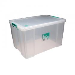 Cheap Stationery Supply of StoreStack 85 Litre Storage Box W660xD440xH390mm Clear RB11090 RB11090 Office Statationery
