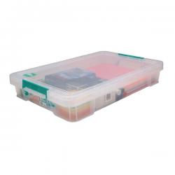 Cheap Stationery Supply of StoreStack 12 Litre Storage Box W550xD360xH90mm Clear RB75898 RB75898 Office Statationery
