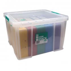 Cheap Stationery Supply of StoreStack 48 Litre Storage Box W490xD440xH320mm Clear RB90125 RB90125 Office Statationery