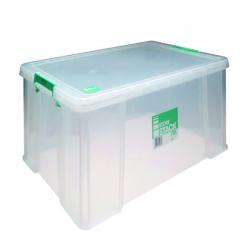 Cheap Stationery Supply of StoreStack 70 Litre Storage Box W660xD450xH320mm Clear RB90126 RB90126 Office Statationery
