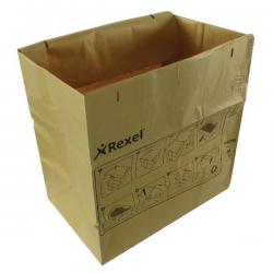 Cheap Stationery Supply of Rexel Recyclable Paper Shredder Bags Brown (Pack of 50) 2102248 RM00360 Office Statationery