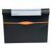 This image shows a set of black dividers and indexes from ACCO Brands. The Rexel Optima Expander has 13 parts and is a sleek and professional addition to any organizing system. The dividers and indexes are durable and perfect for keeping paperwork organized and easily accessible.