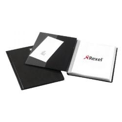 Cheap Stationery Supply of Rexel Nyrex Slimview A4 Black 36 Pocket Display Book 10035BK Office Statationery