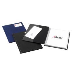 Cheap Stationery Supply of Rexel Nyrex Slimview Display Book 50 Pocket A4 Black 10048BK RX10048BK Office Statationery
