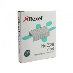 Cheap Stationery Supply of Rexel No 23 Staples 8mm (Pack of 1000) 2101054 RX13533 Office Statationery