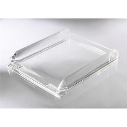 Cheap Stationery Supply of Rexel Nimbus Acrylic Letter Tray Clear 2101504 RX17640 Office Statationery